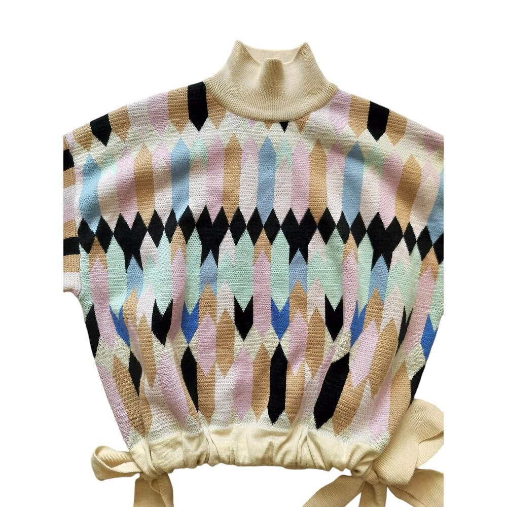 Paper London Women's Candyfloss Jumper Multicolor 100% Wool Sweater Size S - Picture 3 of 10